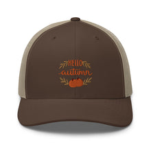 Load image into Gallery viewer, 'Hello Autumn Pumpkin' Trucker Cap