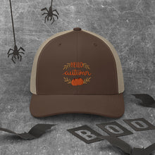 Load image into Gallery viewer, 'Hello Autumn Pumpkin' Trucker Cap