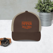 Load image into Gallery viewer, 'Pumpkin Spice Vibes' Trucker Cap