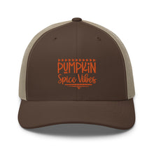 Load image into Gallery viewer, 'Pumpkin Spice Vibes' Trucker Cap