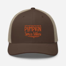 Load image into Gallery viewer, 'Pumpkin Spice Vibes' Trucker Cap
