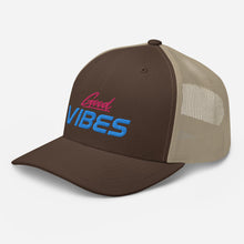 Load image into Gallery viewer, 'Good Vibes' Trucker Cap