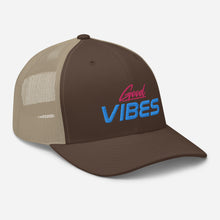 Load image into Gallery viewer, 'Good Vibes' Trucker Cap