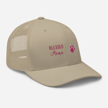 Load image into Gallery viewer, ‘Blessed Mom Pet Paw Print’ Trucker Cap