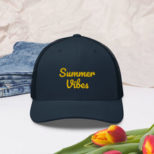 Load image into Gallery viewer, 'Summer Vibes' Unisex Trucker Cap