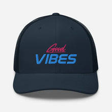 Load image into Gallery viewer, 'Good Vibes' Trucker Cap