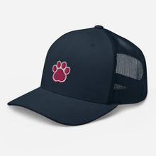 Load image into Gallery viewer, ‘Large Pink Pet Paw Print’ Trucker Cap