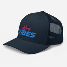 Load image into Gallery viewer, 'Good Vibes' Trucker Cap