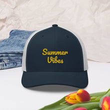 Load image into Gallery viewer, 'Summer Vibes' Unisex Trucker Cap