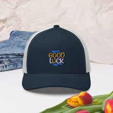 Load image into Gallery viewer, 'Good Luck' Trucker Cap