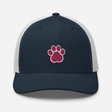 Load image into Gallery viewer, ‘Large Pink Pet Paw Print’ Trucker Cap