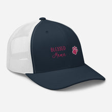 Load image into Gallery viewer, ‘Blessed Mom Pet Paw Print’ Trucker Cap