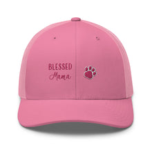 Load image into Gallery viewer, ‘Blessed Mom Pet Paw Print’ Trucker Cap