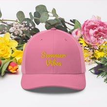Load image into Gallery viewer, 'Summer Vibes' Unisex Trucker Cap