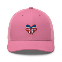 Load image into Gallery viewer, 'Red, White, & Blue Bow' Trucker Cap