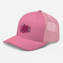 Load image into Gallery viewer, ‘My Love’ Pink & Purple Heart Trucker Cap