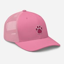 Load image into Gallery viewer, ‘Large Pink Pet Paw Print’ Trucker Cap