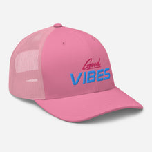 Load image into Gallery viewer, 'Good Vibes' Trucker Cap