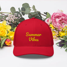 Load image into Gallery viewer, 'Summer Vibes' Unisex Trucker Cap