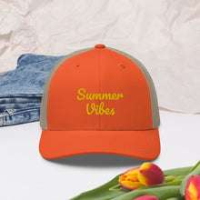 Load image into Gallery viewer, 'Summer Vibes' Unisex Trucker Cap