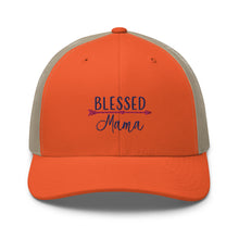Load image into Gallery viewer, ‘Blessed Mama’ Trucker Cap