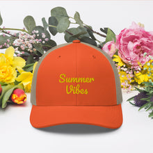 Load image into Gallery viewer, 'Summer Vibes' Unisex Trucker Cap