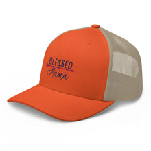 Load image into Gallery viewer, ‘Blessed Mama’ Trucker Cap