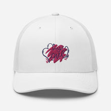 Load image into Gallery viewer, ‘My Love’ Pink & Purple Heart Trucker Cap