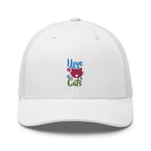 Load image into Gallery viewer, 'I Love Cats' Trucker Cap