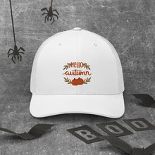 Load image into Gallery viewer, 'Hello Autumn Pumpkin' Trucker Cap