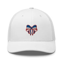 Load image into Gallery viewer, 'Red, White, & Blue Bow' Trucker Cap
