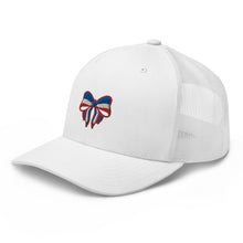 Load image into Gallery viewer, 'Red, White, & Blue Bow' Trucker Cap