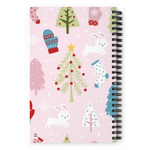 Load image into Gallery viewer, 'Pink Holiday' Spiral notebook