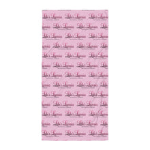 Load image into Gallery viewer, 'Pretty In Pink - Lulu's Luxuries Logo Print' Towel