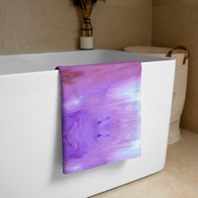 Load image into Gallery viewer, 'Purple Paint Print' Towel