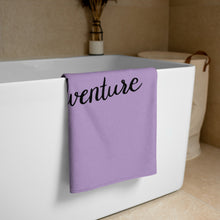 Load image into Gallery viewer, 'You Are My Favorite Adventure Purple' Towel