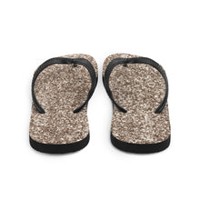Load image into Gallery viewer, 'Gold Glitter Print' Flip-Flops