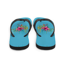 Load image into Gallery viewer, 'Hibiscus Flower Power' Flip-Flops