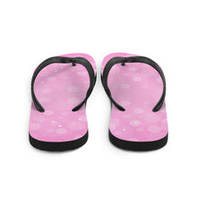 Load image into Gallery viewer, 'Bubblegum Pink Bubble Print' Flip-Flops