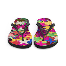 Load image into Gallery viewer, 'Multi Colored Star Confetti Print' Flip-Flops