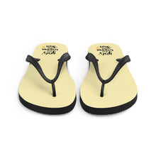 Load image into Gallery viewer, 'Girls Just Want To Have Sun' Yellow Flip-Flops