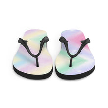 Load image into Gallery viewer, 'Pastel Rainbow Print' Flip-Flops