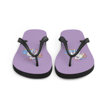 Load image into Gallery viewer, 'Purple Unicorn' Flip-Flops