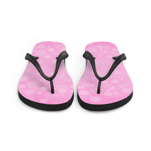 Load image into Gallery viewer, 'Bubblegum Pink Bubble Print' Flip-Flops