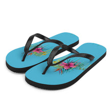 Load image into Gallery viewer, 'Hibiscus Flower Power' Flip-Flops