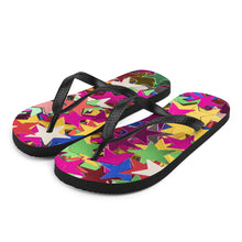 Load image into Gallery viewer, 'Multi Colored Star Confetti Print' Flip-Flops