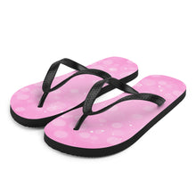 Load image into Gallery viewer, 'Bubblegum Pink Bubble Print' Flip-Flops
