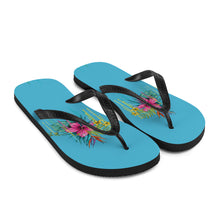 Load image into Gallery viewer, 'Hibiscus Flower Power' Flip-Flops