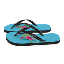 Load image into Gallery viewer, 'Hibiscus Flower Power' Flip-Flops
