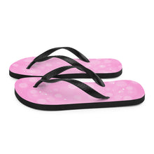 Load image into Gallery viewer, 'Bubblegum Pink Bubble Print' Flip-Flops